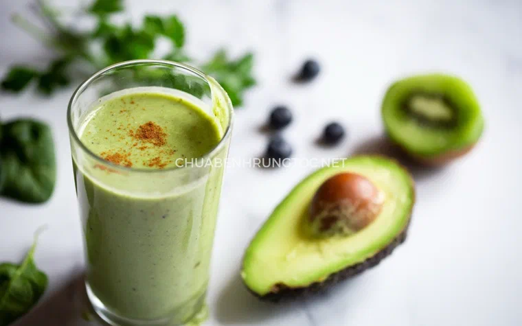 Sinh tố bơ mát lạnh làm từ quả bơ chín